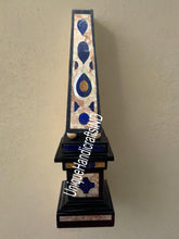 Black & Blue Marble Random Multi Stone Monolithic Pillar Obelisk, Egyptians, Antique Marble Custom Gifts, Living Showpiece Decorative Unique Handicrafts IND