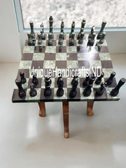 Christmas Gifts Buy Premium Personalized Vip Chess Pieces with Chess Set, Green & Black Chess Set For Adults, Chess Boards, Chess Sets, Unique Handicrafts IND