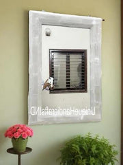 Halloween Sale Selenite Gemstone Wall Mirror Handcrafted Design for Personalized Home Décor and Living Room Wall Accent Unique Handicrafts IND