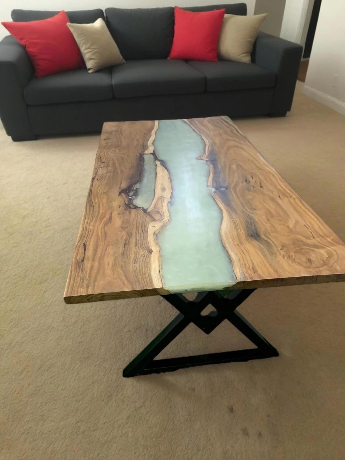 Epoxy Table Top, Epoxy Resin Table, Custom Dine Table, Coffee Table, Epoxy Dine Table, Live Edge Table, Epoxy Coffee Table Home Decor Unique Handicrafts IND