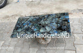 Labradorite Slab Furniture | Luxury Gemstone Table | Unique Natural Stone Decor Unique Handicrafts IND
