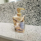 Stone Soap Dispenser | Handcrafted Liquid Dispenser | Shampoo, Lotion, Handwash Holder | Elegant Home Décor & Bath Accessories Unique Handicrafts IND