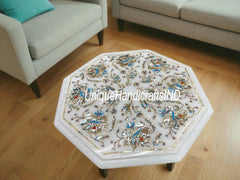 Marble Side Table End Table Coffee Table Inlay Art for Home Decor Personalized Fathers Day Gift / Gifts For Him Dad Son Grandpa Unique Handicrafts IND