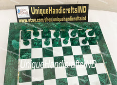 Christmas Gifts Elegant Marble Chess Set | Modern Handcrafted Marble Chess Board & Pieces | Gift for All Occasions | Birthday Gift Him Unique Handicrafts IND