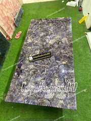 Amethyst Stone Table Top, Purple Stone Table, Amethyst Counter Top, Kitchen Countertops, Decor Mystical Stone Handmade Home Decor Unique Handicrafts IND