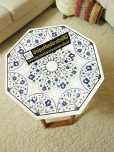 Buy Marble Coffee Table in Lapis Lazuli Pietradura Floral Arts Living Room Decorative Furniture Gift For Her Wedding Unique Handicrafts IND