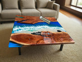 Custom Order Epoxy Resin Table, Conference Table, Ocean Design, Reception Room Table, Coffee Table, Epoxy Table, Table Top, Gaming Desk Unique Handicrafts IND