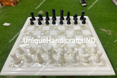 Stone Chess Board, Marble Chess Set, Inlay Chess Board, Mop Shell Chess Board, Stone Chess Board With Chess Pieces Christmas Gifts Unique Handicrafts IND