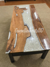 Live Edge Table - Wood and Epoxy Table - Custom Epoxy Table, Personalized Resin Table, Handmade Dining, Coffee Table Modern Rustic Furniture Unique Handicrafts IND