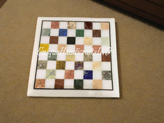 Christmas Gifts Personalized Chess Board- Custom Chess Board Game - Christmas Gift for Him - Chess Board with Multi Stone Arts,Birthday Gift Unique Handicrafts IND