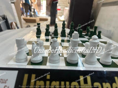 Christmas Gifts Buy Marble Chess set | Green Marble Large Chess set Handmade | Luxury Gifts, Gifts for him, Unique gifts for Housewarming Unique Handicrafts IND