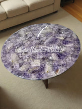 Buy Amethyst Coffee Round Table | Amethyst Living Room Furniture | Round Dining Table | Round Center Table Top Unique Handicrafts IND