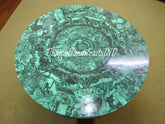 Malachite Coffee Table Top, Malachite Dining Table, Natural Stone Table, Malachite Stone Table, Malachite Inlay Table, Green Table Top Unique Handicrafts IND