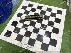 Customized Name Chess Board Games, Gift for Dad Holiday Housewarming Wedding Retirement Personalized Marble Chess , Perfect Gift Unique Handicrafts IND