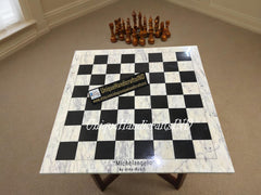 Customized Name Chess Board Games, Gift for Dad Holiday Housewarming Wedding Retirement Personalized Marble Chess , Perfect Gift Unique Handicrafts IND