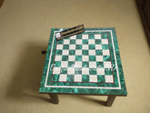 Christmas Gifts Unique chess set Malachite & Mother of Pearls Inlay Stone Mosaic Arts, handmade, luxurious resin Marble chess Board Unique Handicrafts IND