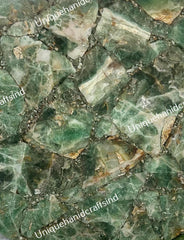 Gemstone Round Coffee Table – Handmade Natural Stone Table, Luxury Accent Furniture, Unique Home Decor, Modern Gemstone Coffee Table Unique Handicrafts IND