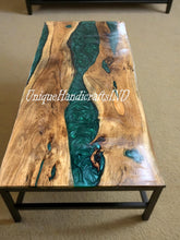 Epoxy Live Edge table, Walnut epoxy table ,resin epoxy walnut table,Kitchen Dinning Table Unique Handicrafts IND