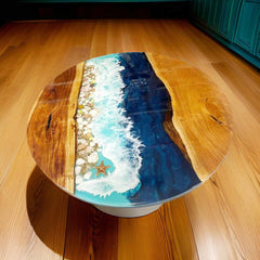 Epoxy Resin Table | Handmade Modern Epoxy Dining Table | Custom Resin Top Furniture | Unique Handcrafted Table Unique Handicrafts IND