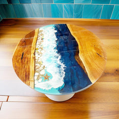 Epoxy Resin Table | Handmade Modern Epoxy Dining Table | Custom Resin Top Furniture | Unique Handcrafted Table Unique Handicrafts IND