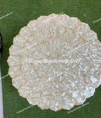 Mother of Pearl Inlay Table / Elegant Handmade Side or Coffee Table Unique Design Unique Handicrafts IND