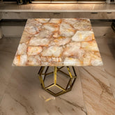 Agate Stone Crystal Table – Modern Coffee, Side, Dining & Accent Table for Home Decor Unique Handicrafts IND