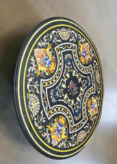 Black Marble Coffee Table | Contemporary Marble Furniture | Polished Stone Surface Modern Decor Unique Handicrafts IND