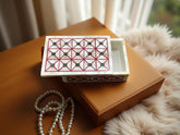 Handmade Marble Jewelry Box – Mother of Pearl & Semi Precious Stone Mosaic Keepsake Box Unique Handicrafts IND