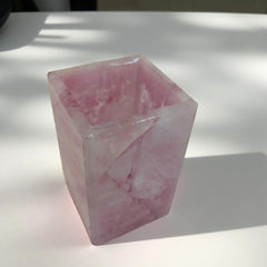 Rose Quartz Bathroom Set, Elegant Bathroom Accessories, Agate Soap Pump, Stone Soap Dispenser, Luxury Vanity Set, Crystal Decor Unique Handicrafts IND