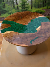 Green Resin River Table – Epoxy Wood Coffee Table, Handmade Rustic Furniture Unique Handicrafts IND