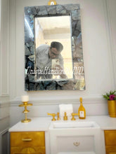 Labradorite Bathroom Mirror / Stunning Rectangle Wall Hanging Gemstone Mirror Home Decor Gift For Her Unique Handicrafts IND