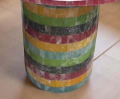 Luxury Rose Quartz Coffee Table with Gemstone Inlay | Handmade Marble Stand | Luxury Living Room Interior Decor Unique Handicrafts IND