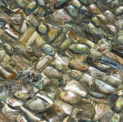 Paua Shell Coffee Table, Mosaic Inlay Stone Art, Precious Stone Tabletop, Handmade Garden Decor, Interior Accent Furniture Unique Handicrafts IND