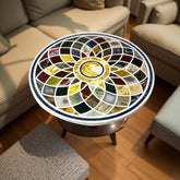 Luxury White Marble Coffee Table – Pietra Dura Mosaic Inlay Semi-Precious Stone Art Unique Handicrafts IND