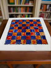 Luxury Marble Chess Set – Lapis & Carnelian Stone Inlay Chess Board with Pieces – Handmade Mosaic Art Gift for Dad Unique Handicrafts IND