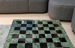 Handmade Green Marble Chess Board – Personalized Gift for Him & Her, Unique Luxury Game Set Unique Handicrafts IND