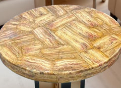 Natural Petrified Wood Stone Coffee Table | Handmade Side Table End Table Home Decor Unique Handicrafts IND