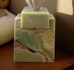 Natural Green Onyx Coffee Table & End Table, Bedside Table, Corner Table, Onyx Plinth, Onyx Cube, Handmade Custom Size Table Unique Handicrafts IND