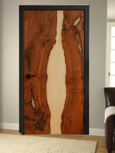 Handmade Epoxy Barn Door – Live Edge Resin River Door | Wall-Mounted Sliding Door | Custom Rustic Barn Style Door | Modern Hanging Door Unique Handicrafts IND