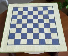 Premium Lapis Lazuli Stone Chess Set | Handmade Inlay Board with Matching Chess Pieces Personalized Gifts Unique Handicrafts IND