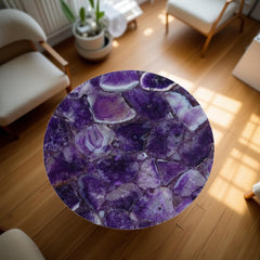 Buy Natural Purple Agate Stone Coffee Table | Handmade Gemstone Furniture for Home & Office Unique Handicrafts IND
