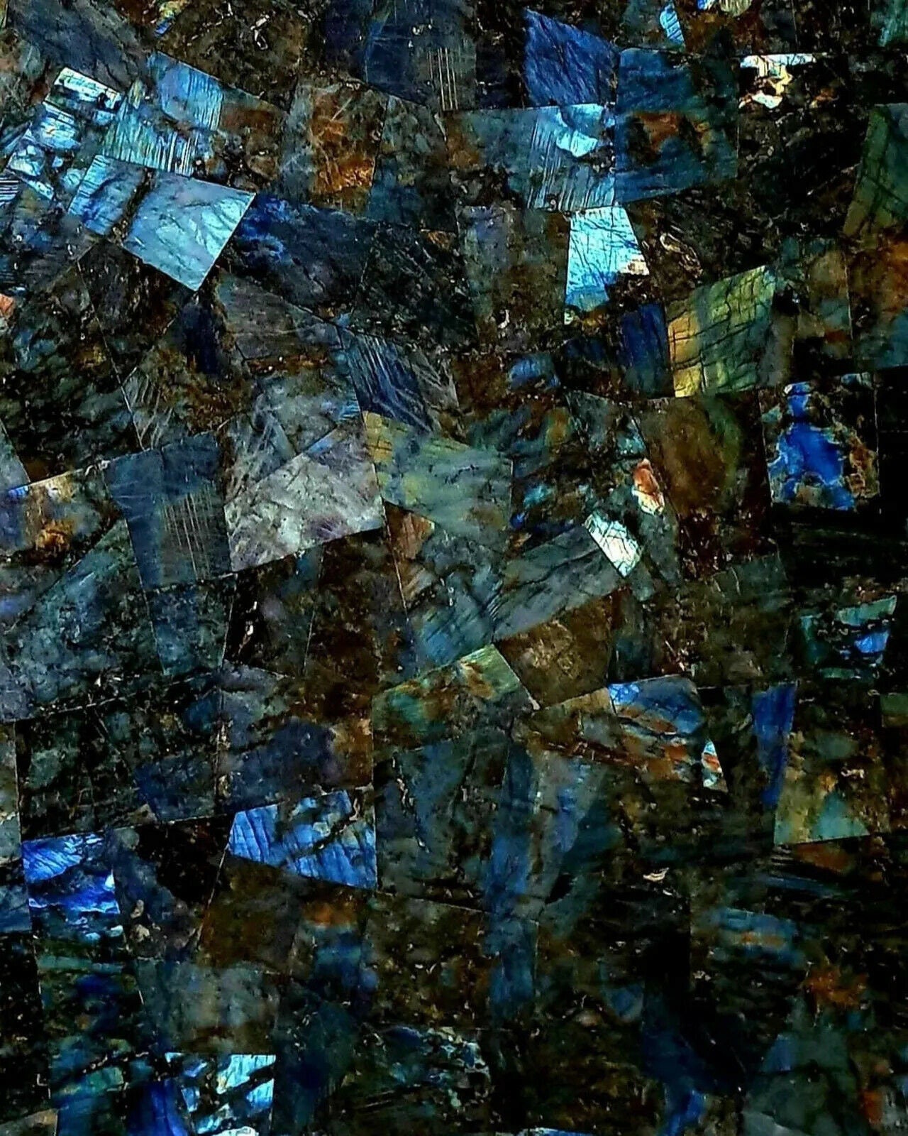 Labradorite Oval Table Top, Stone Coffee Table, Stone Dining Table, Dining Room Furniture, Decorative Table, Kitchen Counter top, Home Decor Unique Handicrafts IND