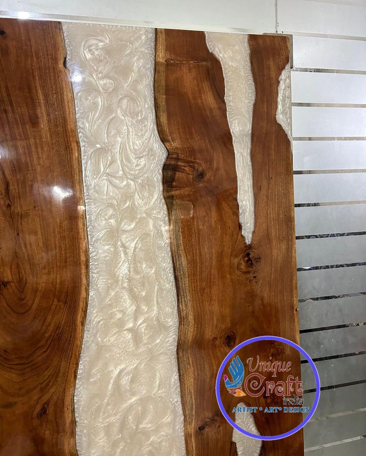 Barn Door ,Wall-Mounted Sliding Barn Door ,Epoxy Barn Door ,Live Edge Resin Door, Handmade Epoxy Resin River Door, Custom Made Hanging Door Unique Handicrafts IND