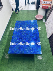 Lapis Lazuli Gemstone Dining Table Top Blue Table Top Kitchen Counter Slab Lapis Lazuli Center Table Top Unique Handicrafts IND