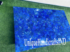 Lapis Lazuli Gemstone Dining Table Top Blue Table Top Kitchen Counter Slab Lapis Lazuli Center Table Top Unique Handicrafts IND