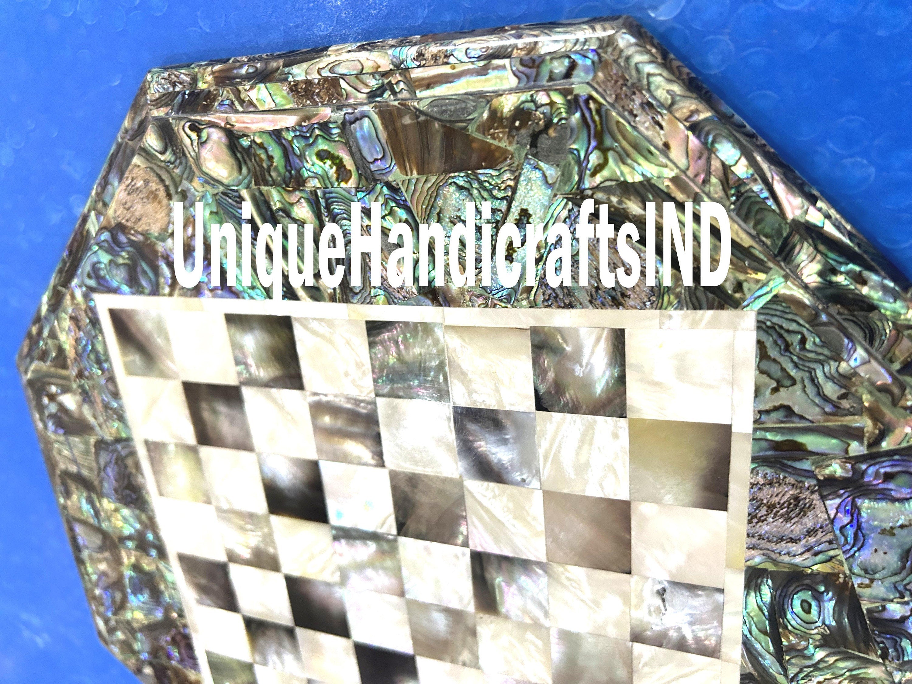 Christmas Gifts Marble Chess Board / Marble Chess Board Table Handmade Gemstones Inlay / Collectible Marble Chess Set Table Handmade gifts Unique Handicrafts IND
