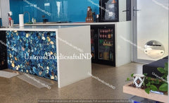 Agate Counter tops , Blue Agate Slab/Counter top  for kitchen, living room, Kitchen Counter Slabs, Bar Countertop Handmade Furniture Decor Unique Handicrafts IND