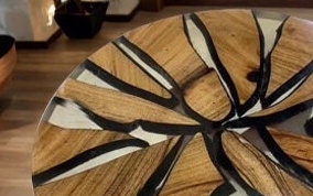 epoxy table top, Clear Epoxy Resin Table Top Living Room Home Decor Unique Handicrafts IND
