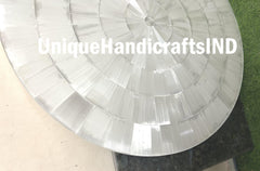 Selenite Coffee Table top ,Selenite Stone Sun Burst Table Top, Luxury Gem Stone Furniture Home & Living Room Decor Furniture Unique Handicrafts IND