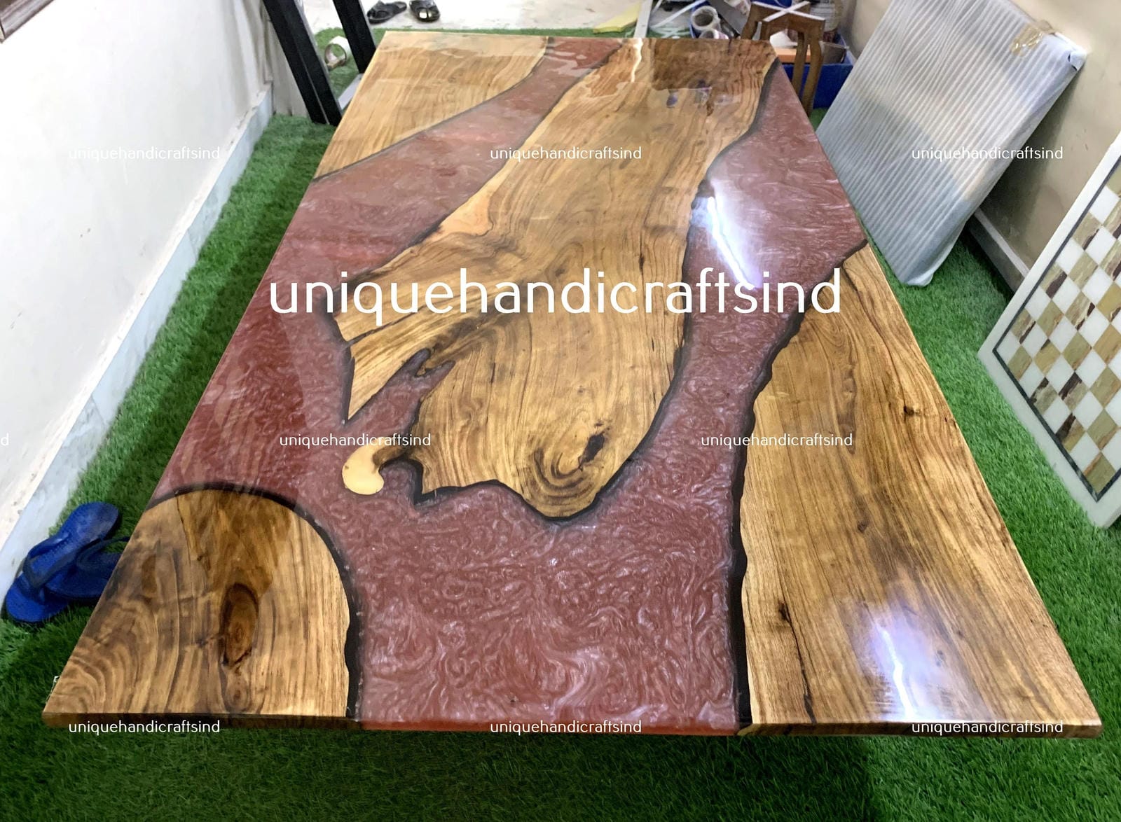 Epoxy Resin Table, Epoxy Resin Dining Table, Epoxy River Table, Epoxy Resin River Table ,Handmade Epoxy Table For Indoor & Outdoor Decor Unique Handicrafts IND
